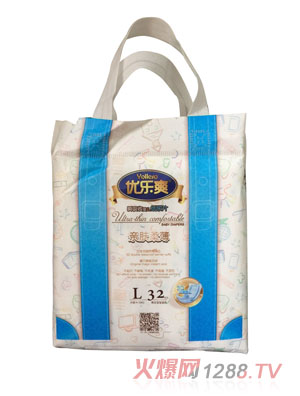 優(yōu)樂(lè)爽親膚柔薄瞬吸收嬰兒紙尿片L32片