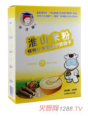 小才智核桃小米益智護(hù)腸因子淮山米粉