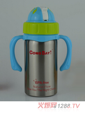 聰貝寶寶不銹鋼保溫水杯藍色