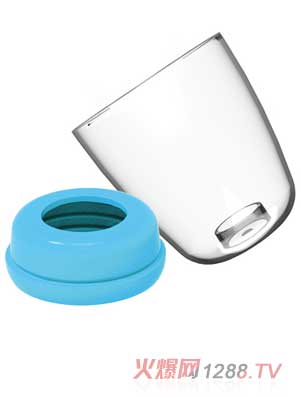 伊斯卡爾標(biāo)準(zhǔn)口徑奶瓶旋蓋組合（藍）