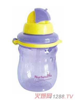 樂其耳嬰幼兒學飲杯紫色