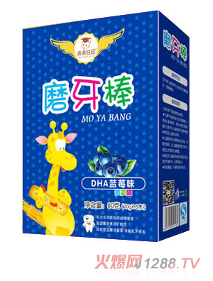 點(diǎn)點(diǎn)日記DHA藍(lán)莓味磨牙棒