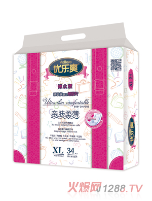 優(yōu)樂(lè)爽博眾版瞬吸收嬰兒紙尿片XL