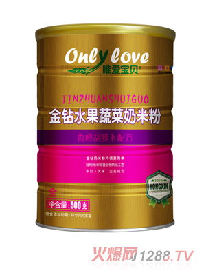 唯愛(ài)寶貝金鉆水果蔬菜奶米粉香橙胡蘿卜配方