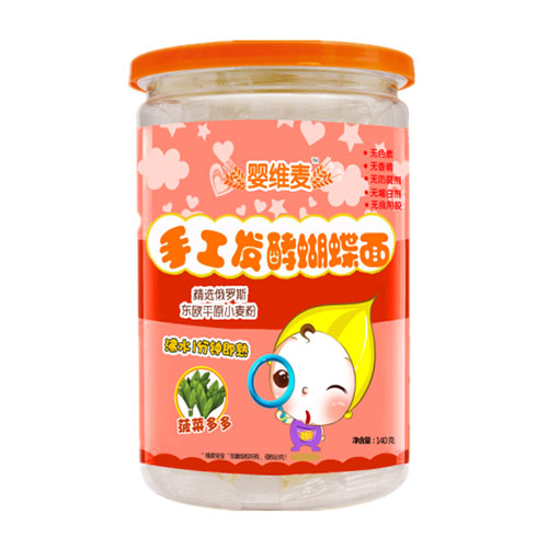 嬰維麥手工發(fā)酵蝴蝶面菠菜
