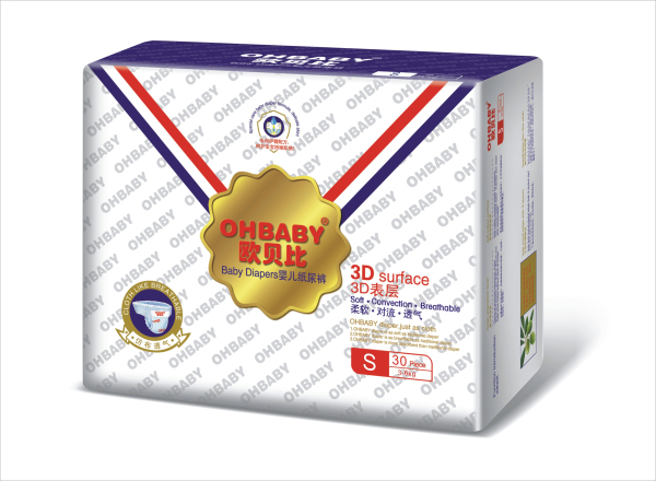 歐貝比3D表層紙尿褲S30