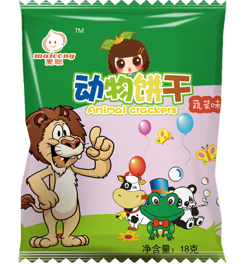 麥聰動(dòng)物餅干蔬菜味