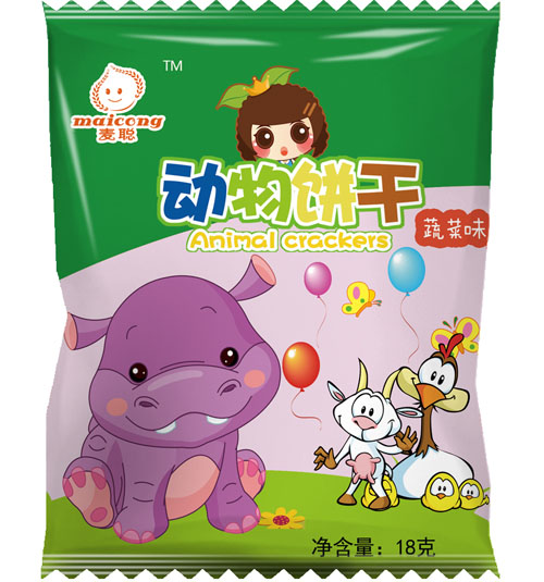 麥聰動(dòng)物餅干蔬菜味