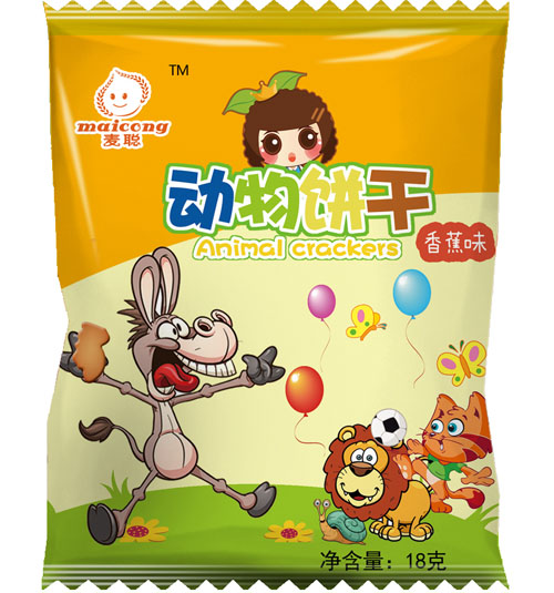 麥聰動(dòng)物餅干香蕉味