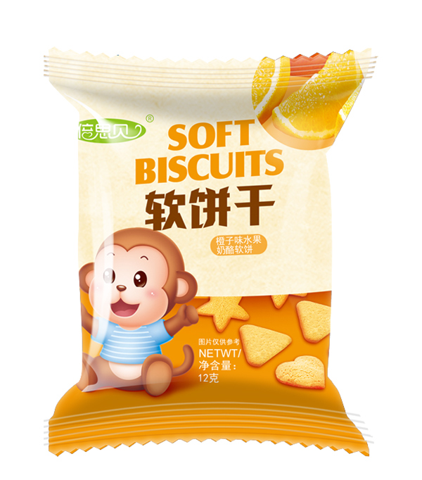 倍思貝橙子味水果奶酪軟餅干12克