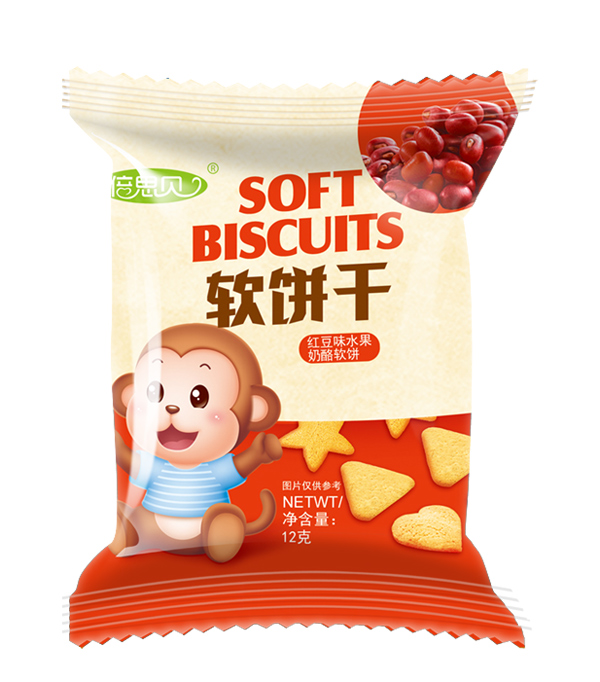 倍思貝紅豆味水果奶酪軟餅干12克