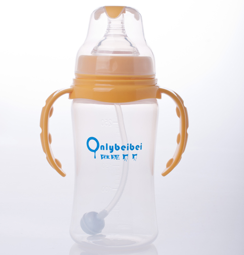 唯昵貝貝寬口PP奶瓶300ml棕色