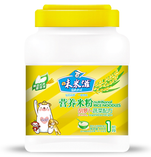 味米滋胡蘿卜蔬菜營養(yǎng)米粉1段