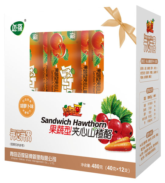 邁葆胡蘿卜味果蔬型夾心山楂酪