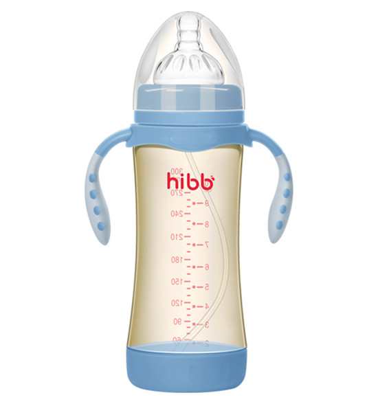 浩一貝貝透氣PPSU奶瓶藍色300ml