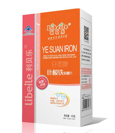 利貝樂(lè)葉酸鐵咀嚼片
