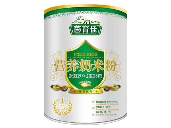 茵育佳鈣鐵鋅小米奶米粉1段